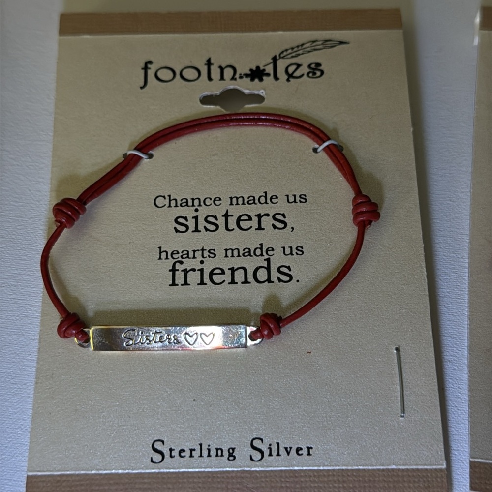 Footnotes "Sisters" Pure Silver Plated Adjustable… - image 2